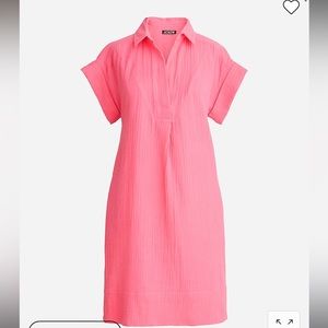 Jcrew pink soft gauze dress